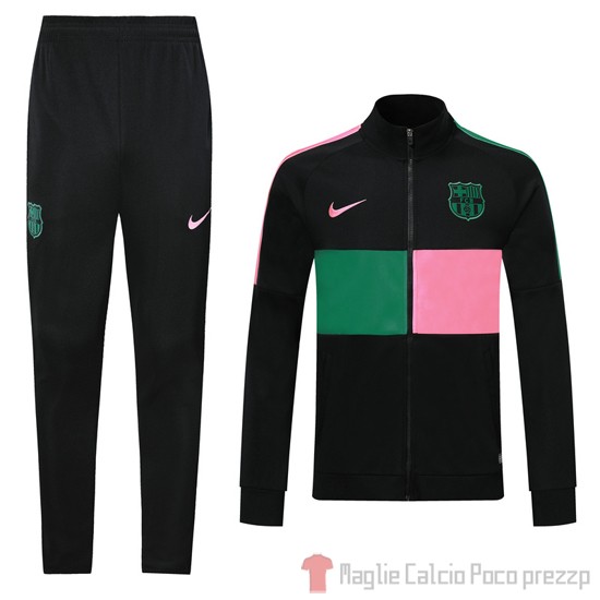 Tuta da Track Giacca Barcellona Bambino 2020/2021 Rosa e Verde - Clicca l'immagine per chiudere